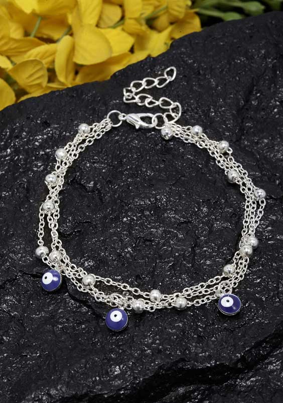 Tone Evil Eye Anklet