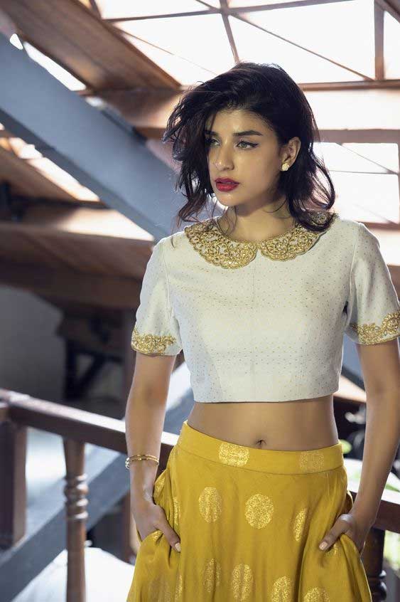 White Peter Pan Blouse Design