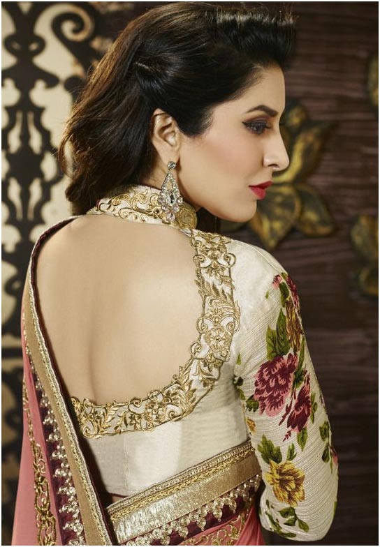Back Blouse Design For High Neck