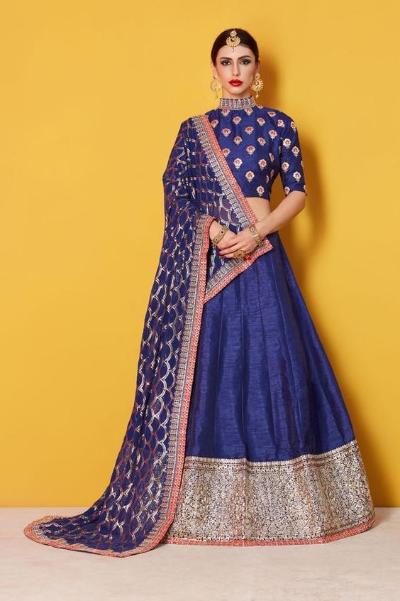 Blue Designer Lehenga Choli