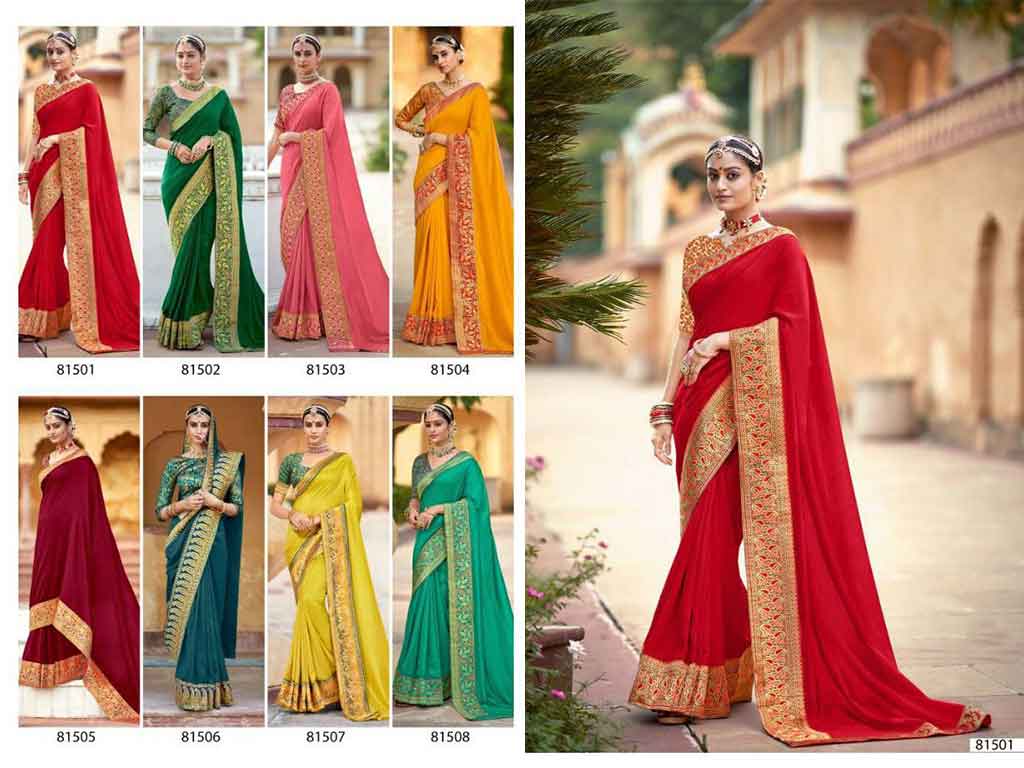 Broad Border Saree