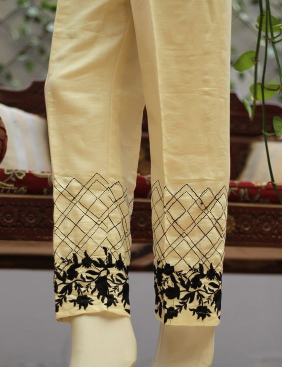 Cream Color Straight Salwar 