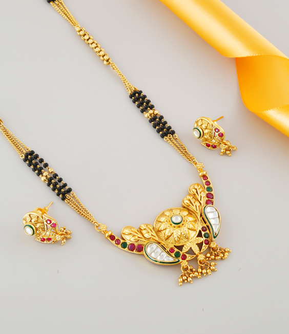 Designer Kundan Studded Mangalsutra 