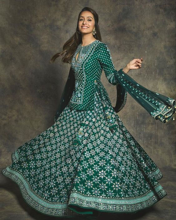 Emerald Green Lehenga