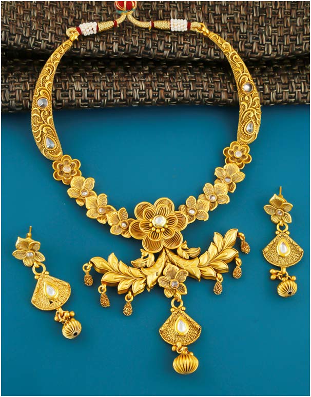 Floral Gold Necklace