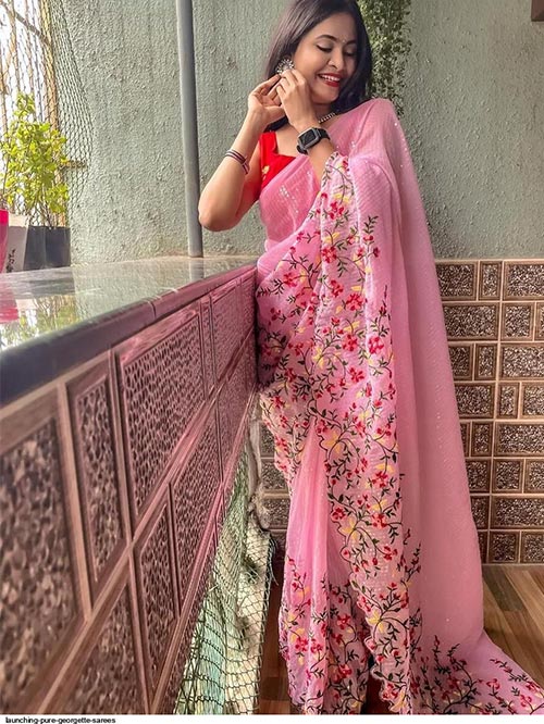 Georgette Party Wear Saree