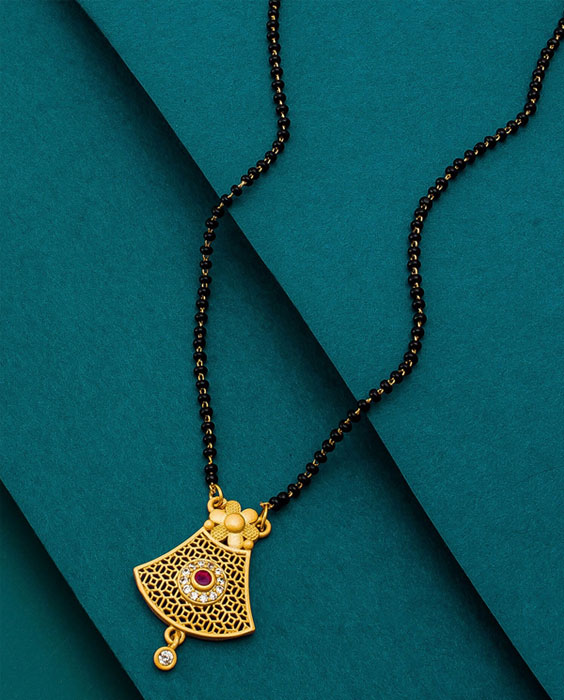 Gold Plated Beaded Mangalsutra