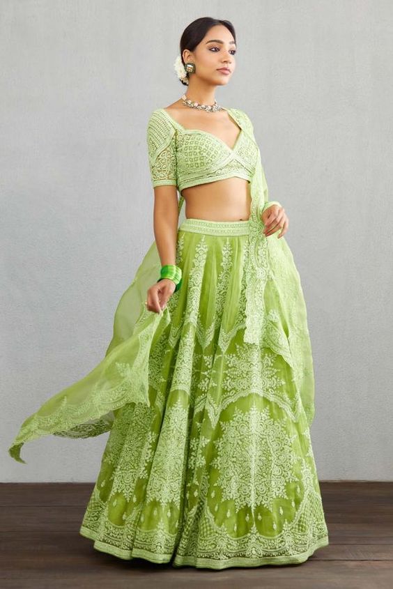 Green Lehenga Choli