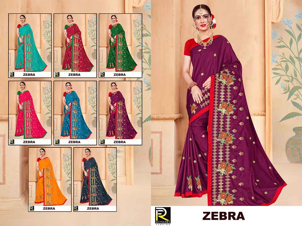 One Side Border Work Saree