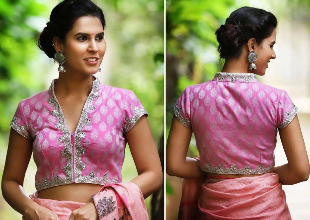 Chanderi Brocade Blouse