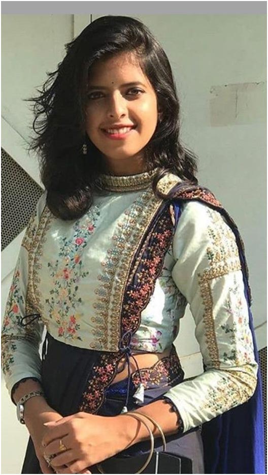 High Neck Embroidered Blouse Design