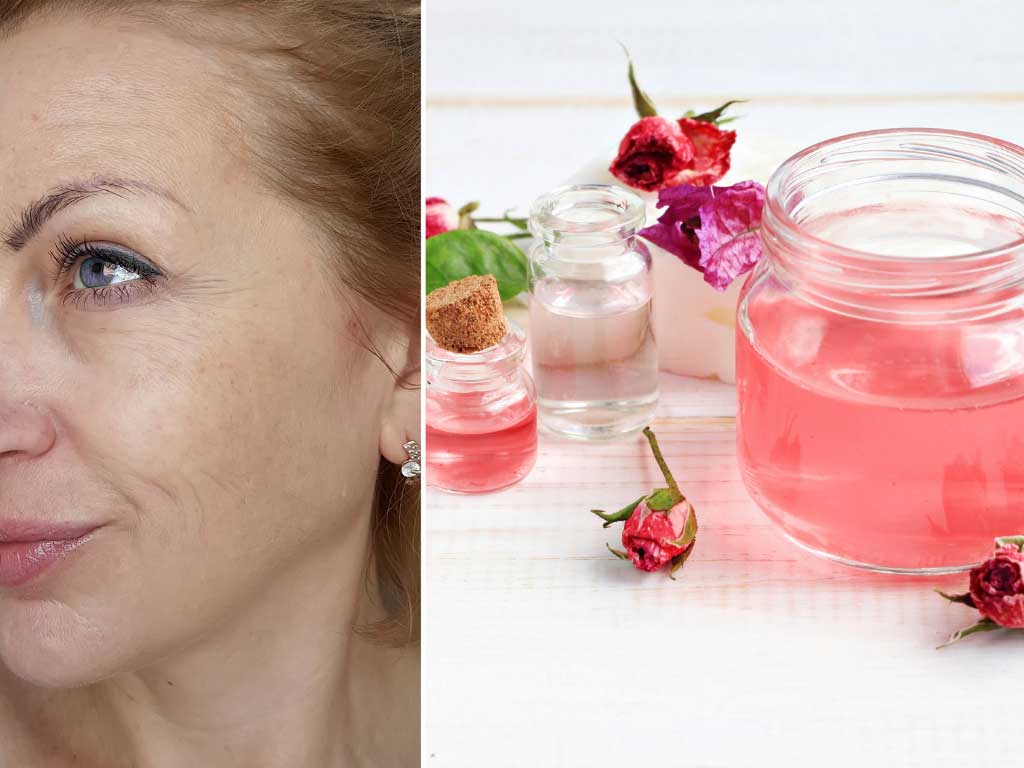 use rose water for wrinkles