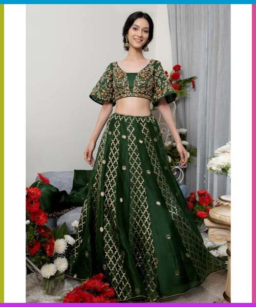 Banarasi Organza Lehenga Set