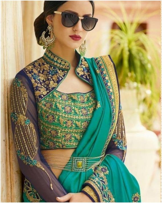 Chinese Collar Blouse Design