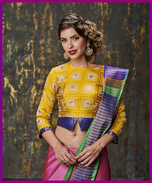 Full Length Yellow Blouse