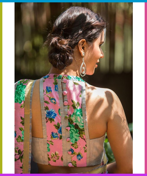 High Neck Blouse Design