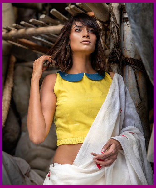 Peter pan Yellow Blouse Design