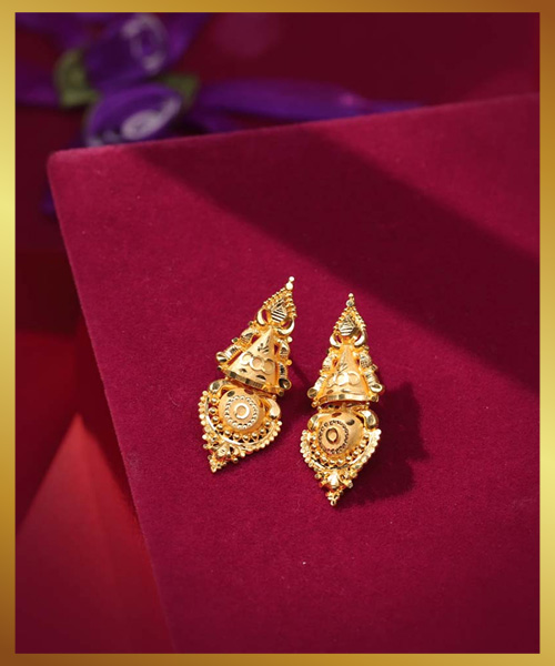 Plain Gold Earrings