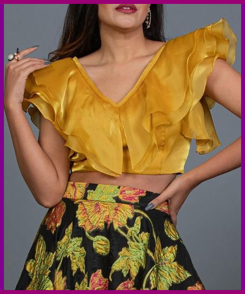 Ruffle Blouse Design