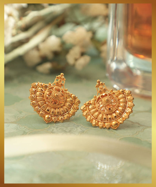 Shot Gold Earrings