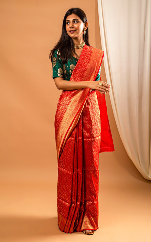 Single Color Saree