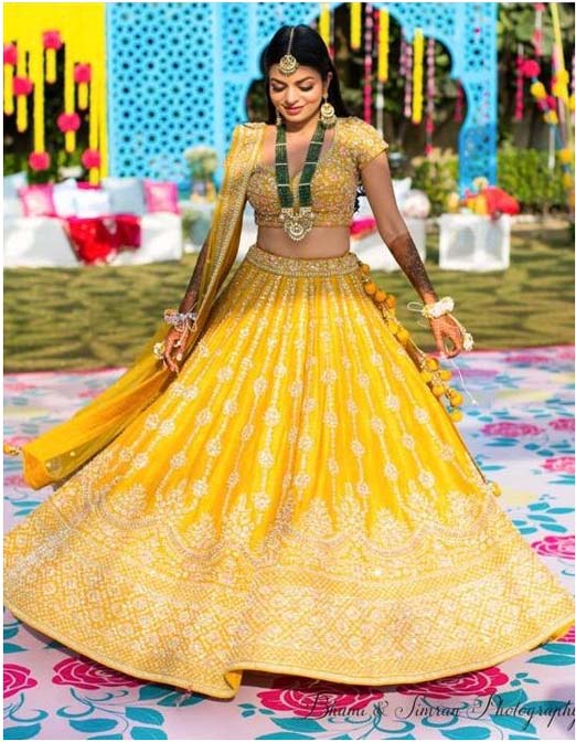 Yellow Lehenga Choli Set