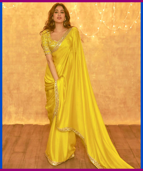 Yellow Party Wear Saree