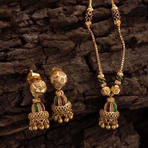 Jhumka Design Necklace Set