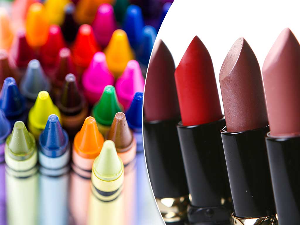 lipstick making from crayon colors