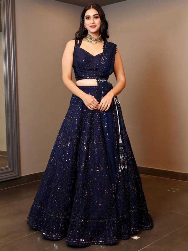 Navy Blue Lehenga