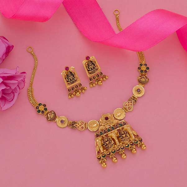 Temple Necklace Set