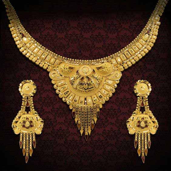 U Shape Gold Necklace