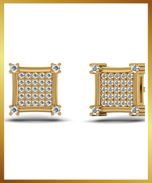 18K Esquer Stud Earrings