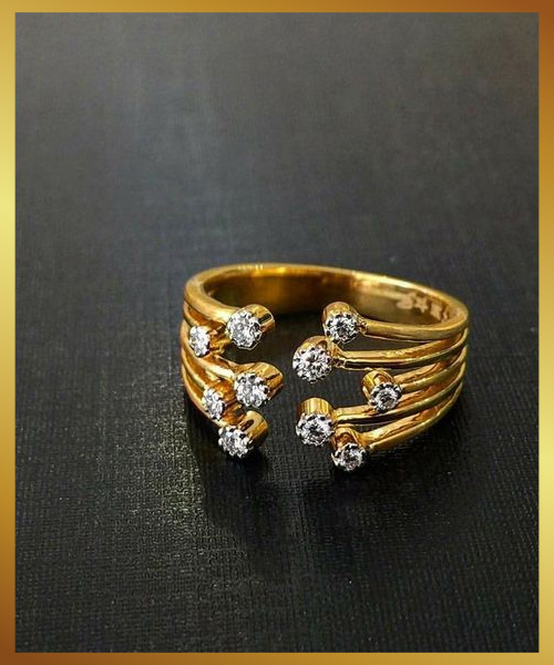 Cut Work Gold Ring