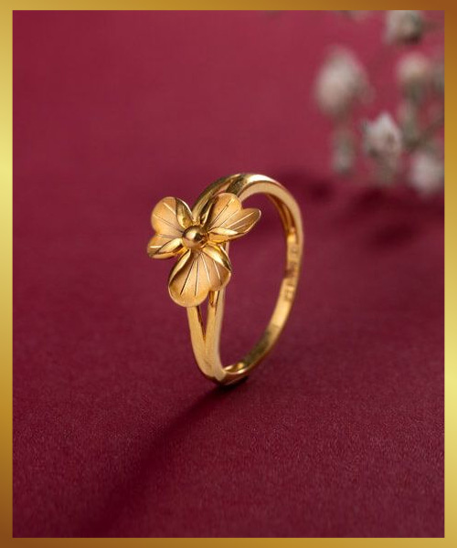 Flower Shape Gold Ring