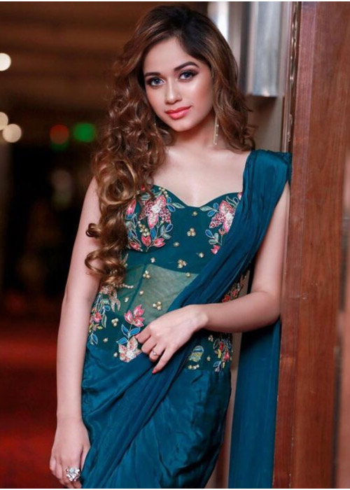 Jannat Zubair In Blue Blouse