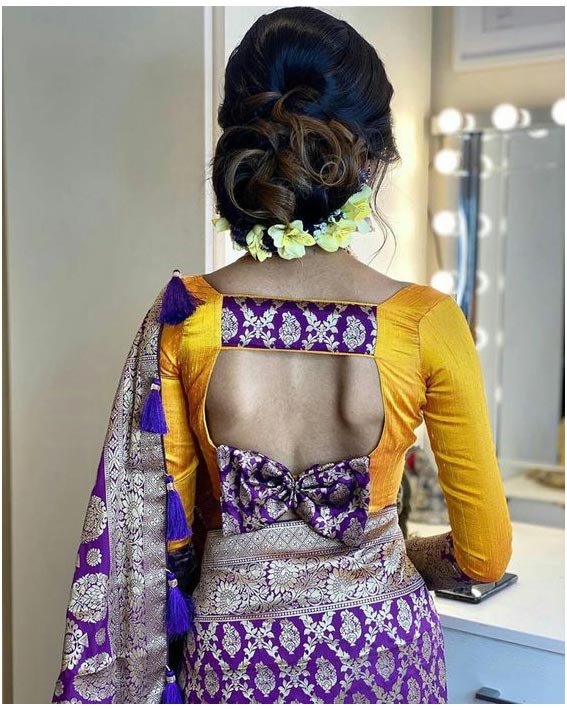 Knot Style Back Blouse Design