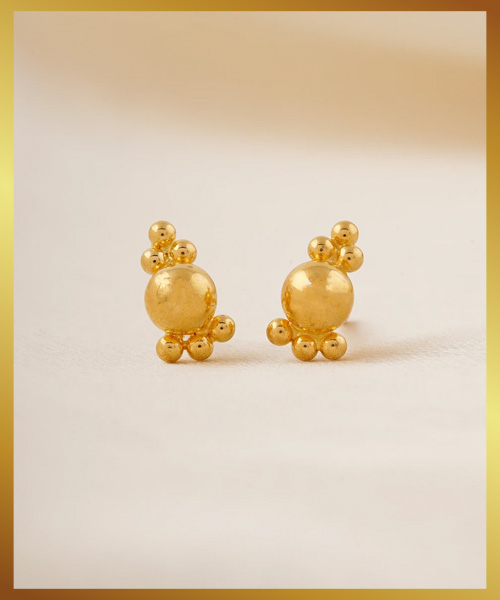 Nira Gold Studs