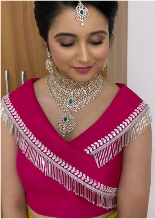 Overlapping Fancy Blouse Design