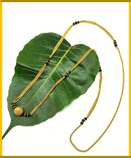 Plain Gold Mangalsutra Design