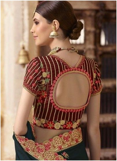 Red Embroidered Blouse