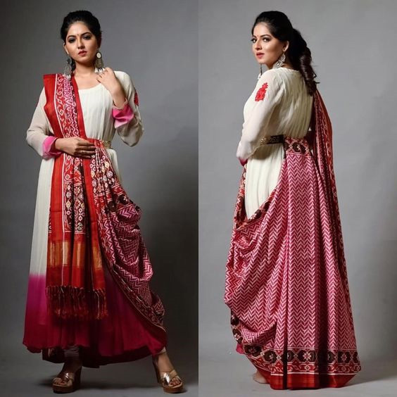 Saree With Kurta