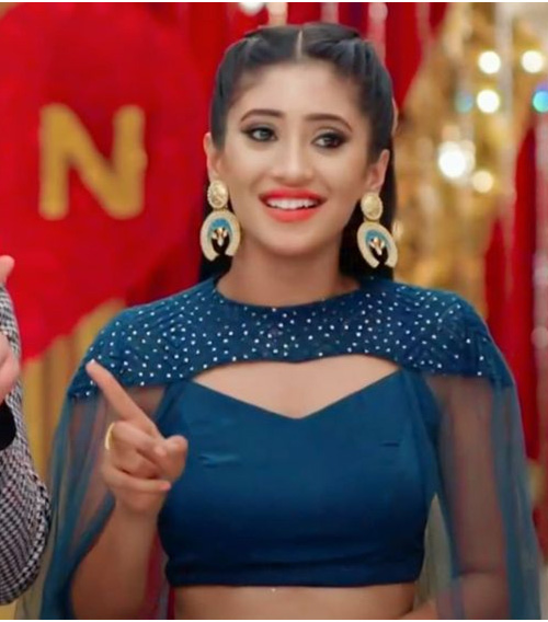 Shivangi Joshi In Blue Blouse