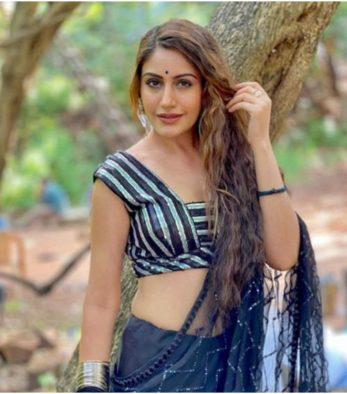 Surbhi Chandna In Black Blouse