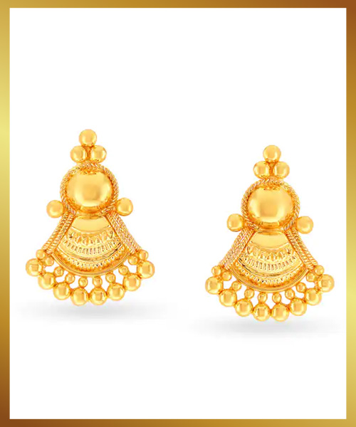 Timeless Beauty Gold Stud Earrings