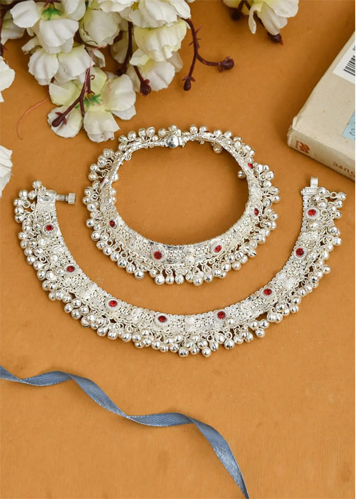 Traditional Bridal Ghungroo Anklets