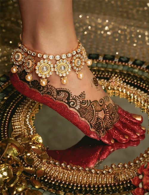 Traditional Payal Designs For Brides