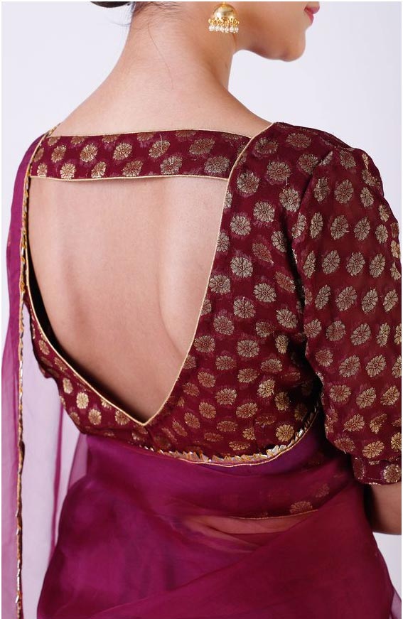 V Neck Blouse Design