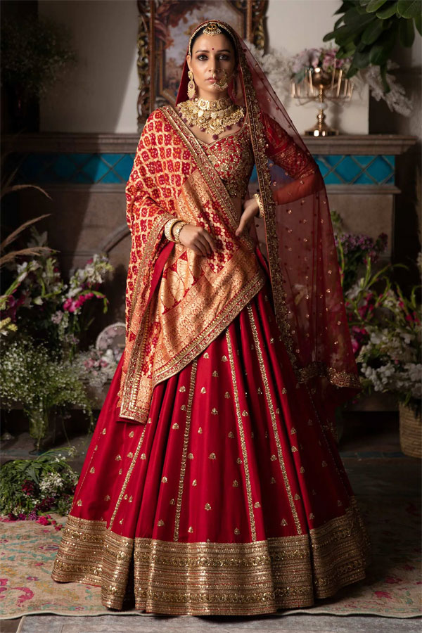 Red & Gold Lehenga