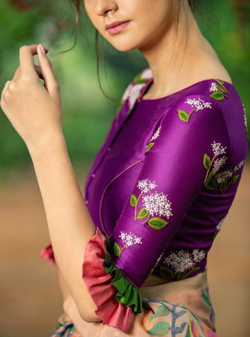 Double Frill Detailing Sleeve Design